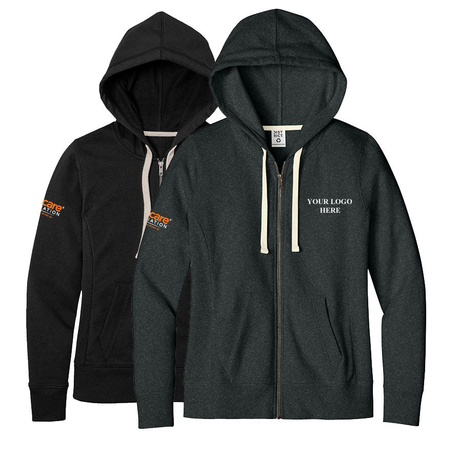 Ladies District Re-Fleece Full-Zip Hoodie