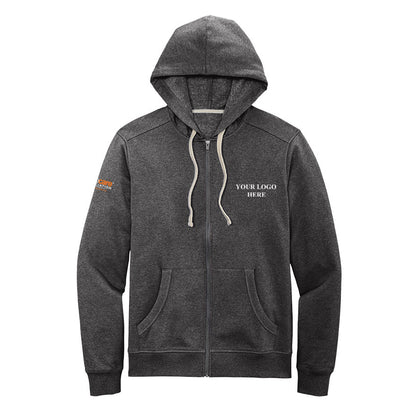 Mens District Re-Fleece Full-Zip Unisex Hoodie