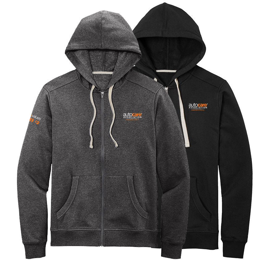 Mens District Re-Fleece Full-Zip Hoodie